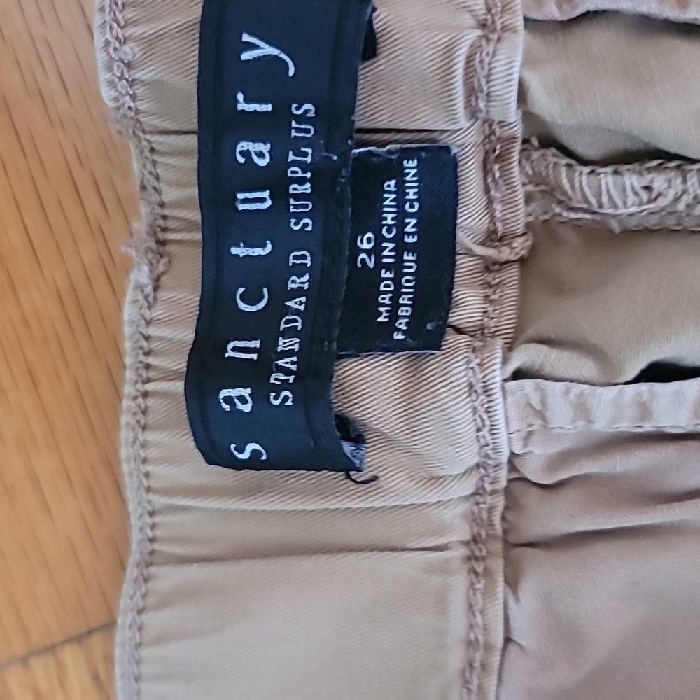 Santuary women's Tan Cargo Pants sz 26aq